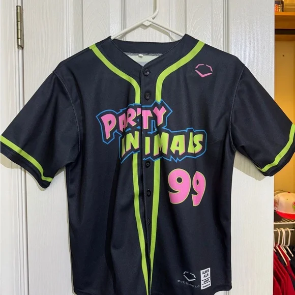 Kids Black and Green Party Animals Shirt - Picture 1 of 2